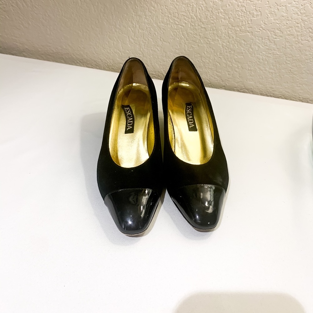 Vintage Escalda Black Suede Heel